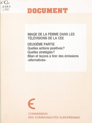 cover image of Image de la femme dans les télévisions de la CEE (2)